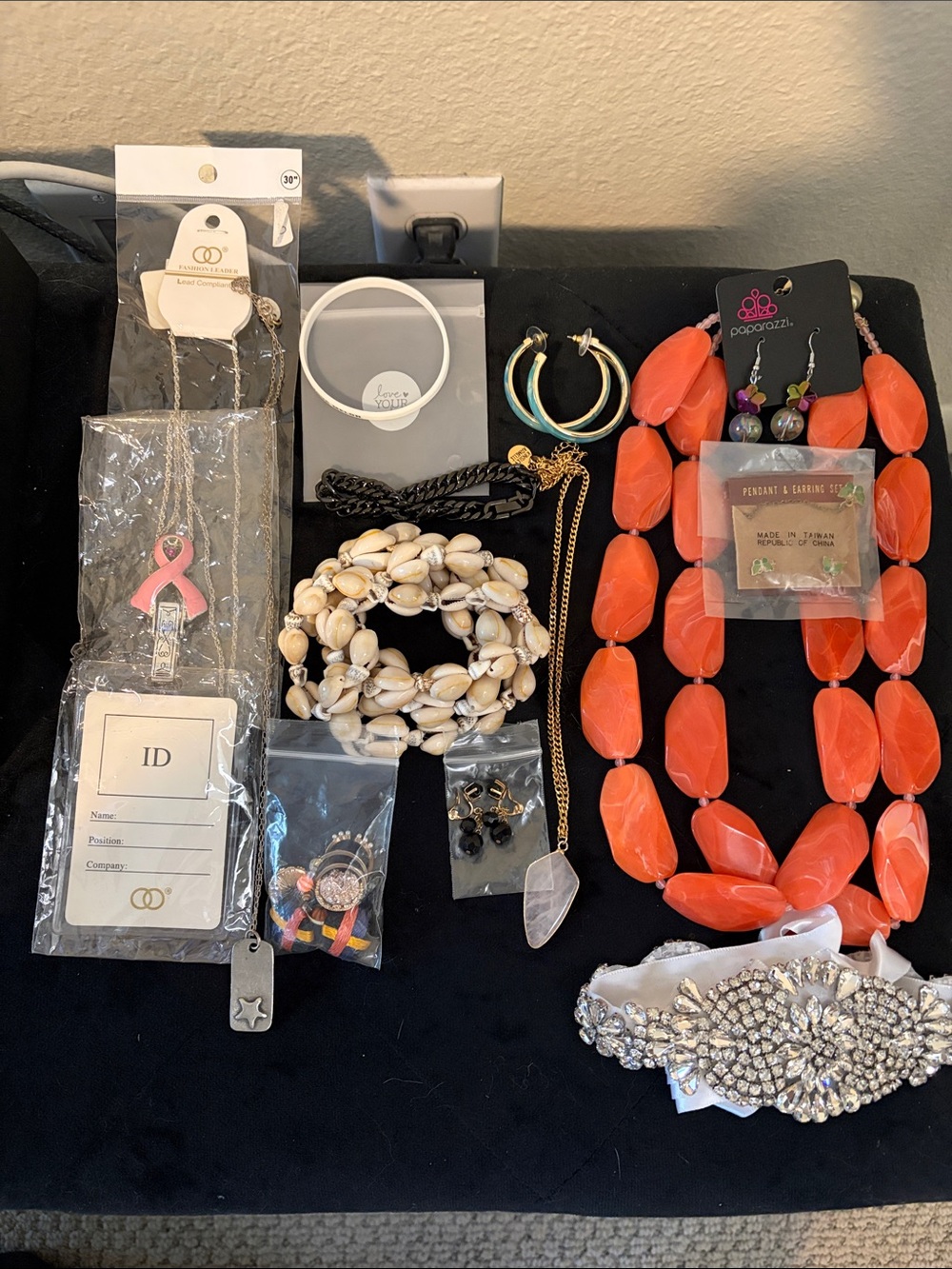 paparazzi Bold Orange Layered Beaded Necklace